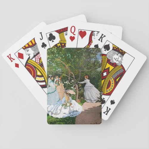 Claude Monet _ Women in the Garden Playing Cards