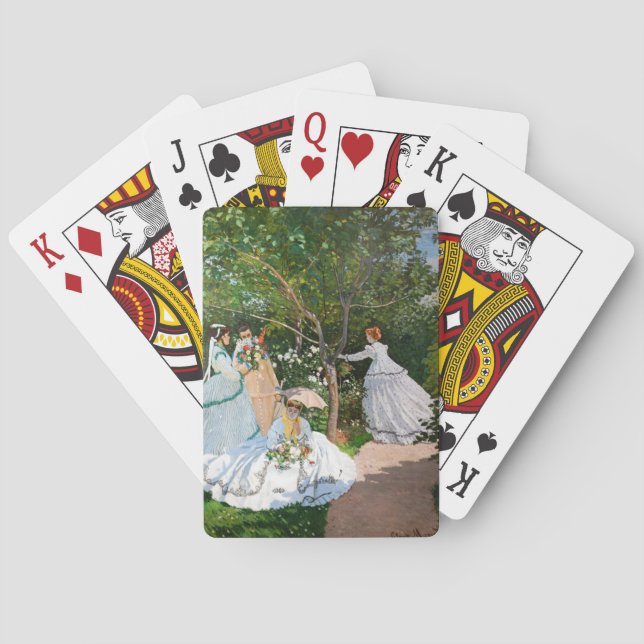 Claude Monet - Women in the Garden Poker Cards (Back)