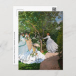 Claude Monet - Women in the Garden Postcard<br><div class="desc">Women in the Garden / Femmes au jardin - Claude Monet,  Oil on Canvas, 1866</div>