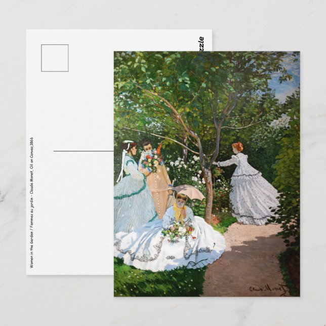 Claude Monet - Women in the Garden Postcard (Front/Back)