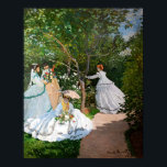 Claude Monet - Women in the Garden Poster<br><div class="desc">Women in the Garden / Femmes au jardin - Claude Monet,  Oil on Canvas, 1866</div>
