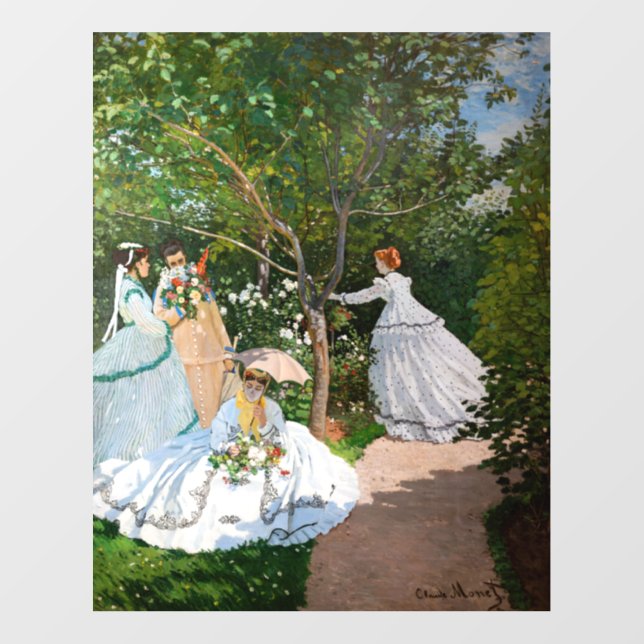 Claude Monet - Women in the Garden Wall Decal (Front)