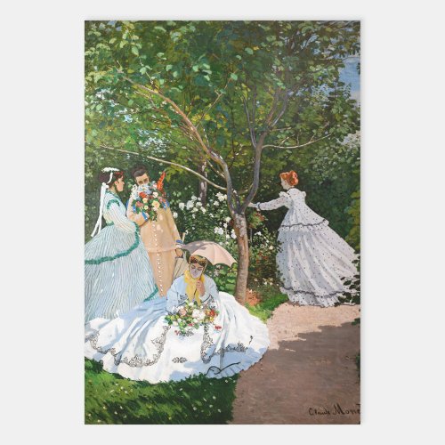 Claude Monet _ Women in the Garden Wrapping Paper Sheets