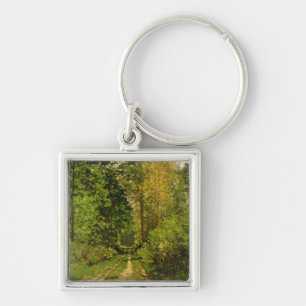 Claude Monet Wooded Path Keychain
