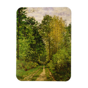 Claude Monet Wooded Path Magnet