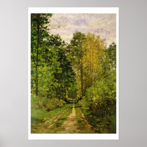 Claude Monet  Wooded Path Poster