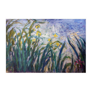Claude Monet - Yellow and Purple Irises Acrylic Print