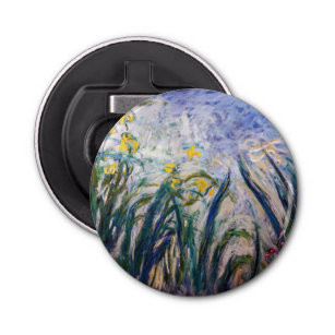 Claude Monet - Yellow and Purple Irises Bottle Opener