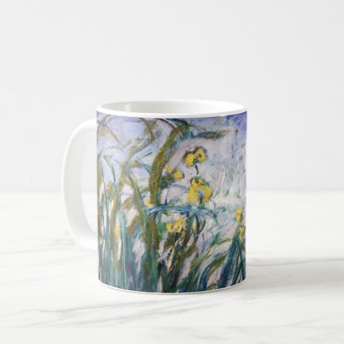 Claude Monet _ Yellow and Purple Irises Coffee Mug