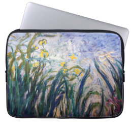 Claude Monet - Yellow and Purple Irises Laptop Sleeve