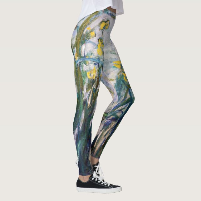 Claude Monet - Yellow and Purple Irises Leggings (Right)