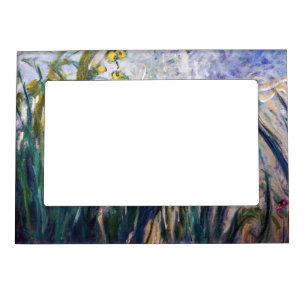 Claude Monet - Yellow and Purple Irises Magnetic Frame