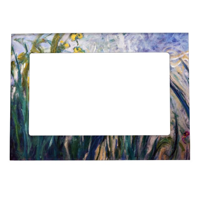 Claude Monet - Yellow and Purple Irises Magnetic Frame (Front)