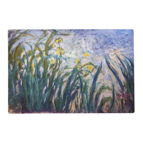 Claude Monet _ Yellow and Purple Irises Placemat