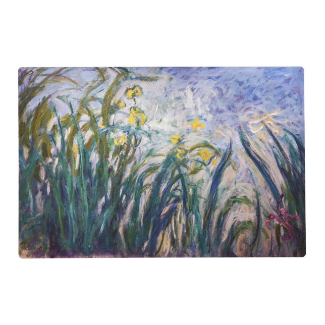 Claude Monet - Yellow and Purple Irises Placemat (Front)