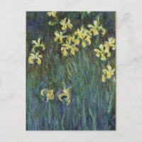 Claude Monet - Yellow Irises Postcard