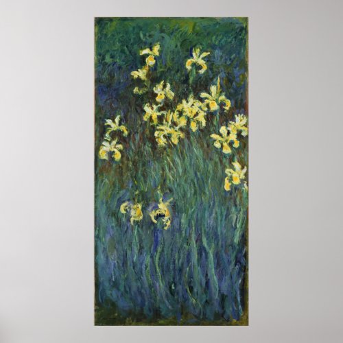 Claude Monet  Yellow Irises Poster