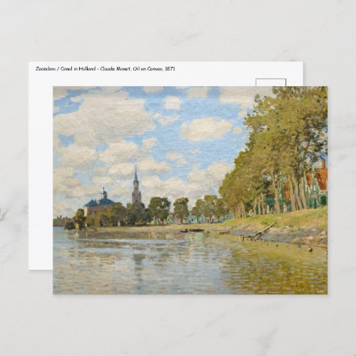 Claude Monet _ Zaandam Postcard