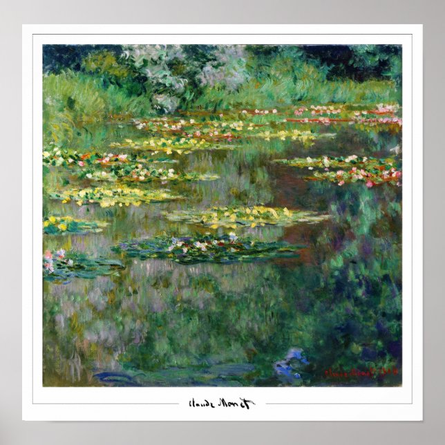Claude Monet Zedign Art Poster #13 (Front)