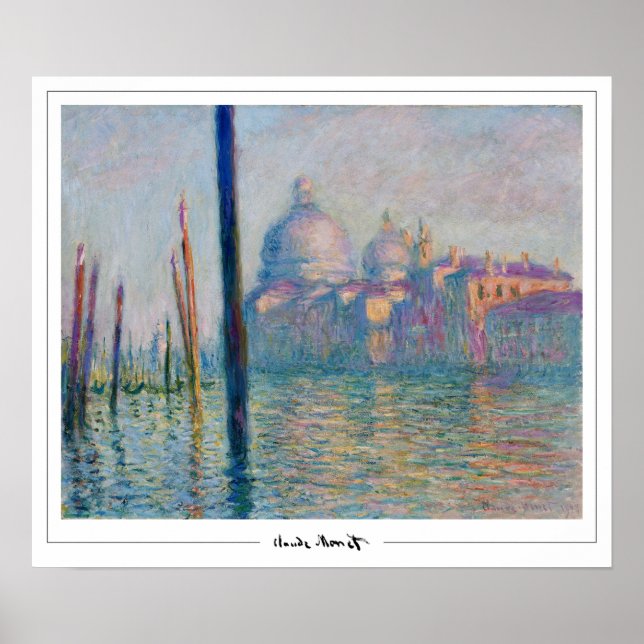 Claude Monet Zedign Art Poster #257-2 (Front)