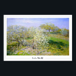Claude Monet Zedign Art Poster #674<br><div class="desc">Claude Monet #674 (Apple Trees In Bloom 1873) art & signature poster by The Zedign House. For more images & designs from Claude Monet - Paintings & Drawings  Vol 1,  visit https://books.zedign.com/zas/2.html</div>