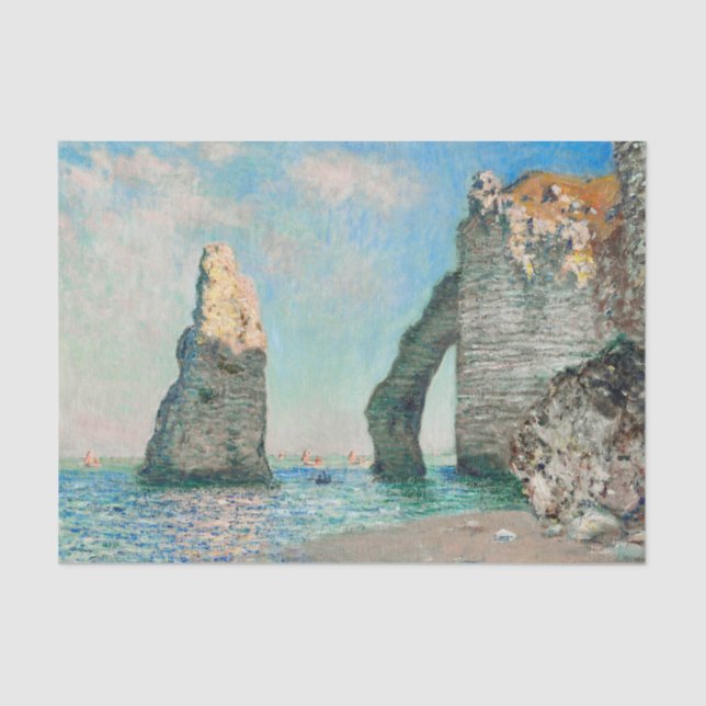 Claude Monet's Étretat Cliffs Tissue Paper (Front)
