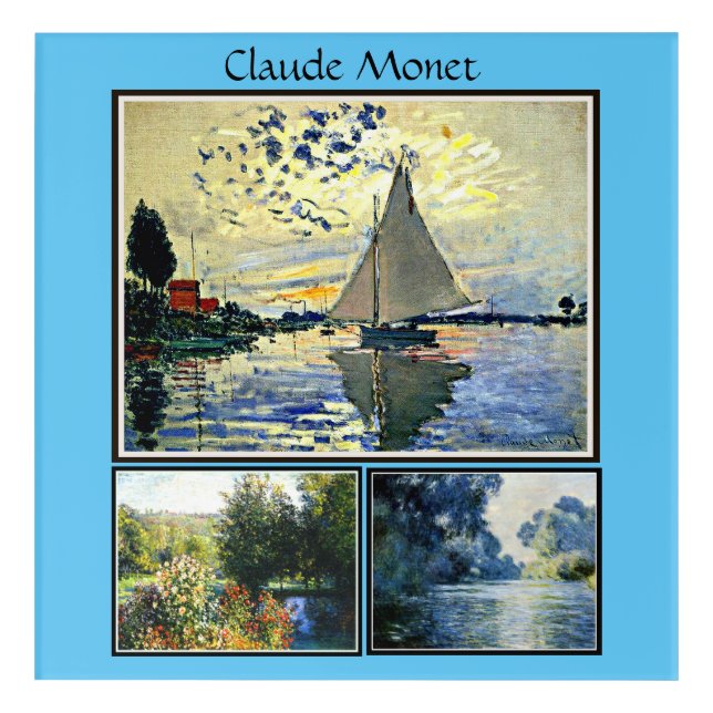 Claude Monet's famous paintings Acrylic Print (Front)