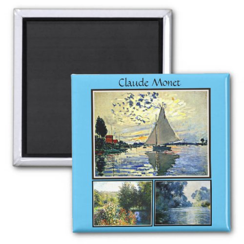Claude Monets famous paintings Magnet