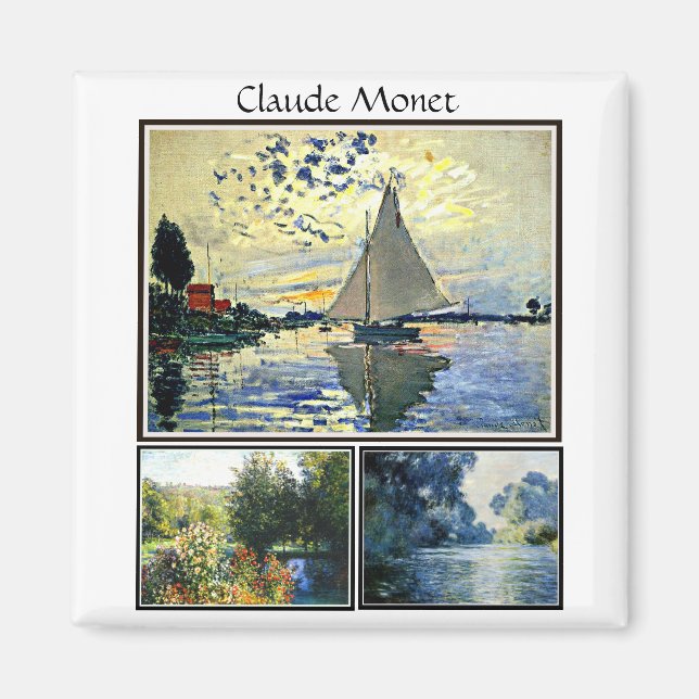Claude Monet's famous paintings Magnet (Front)