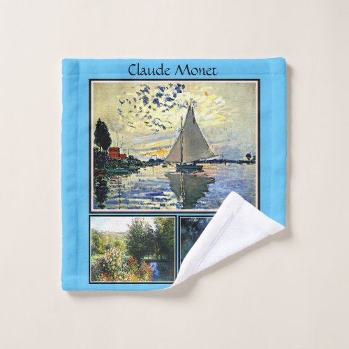 Claude Monets famous paintings Wash Cloth