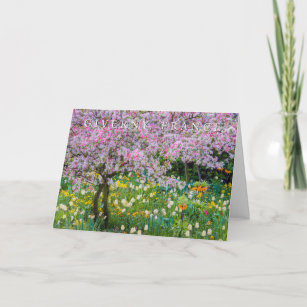Claude Monet's Garden   Happy Birthday Card