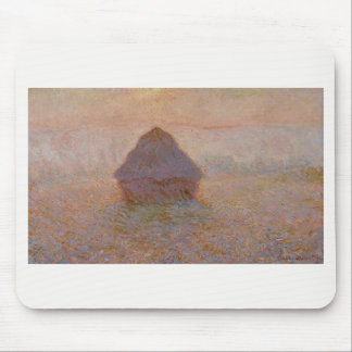 Claude Monet's Grainstack, Sun in the Mist (1891) Mouse Pad
