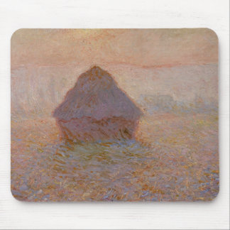 Claude Monet's Grainstack, Sun in the Mist (1891) Mouse Pad