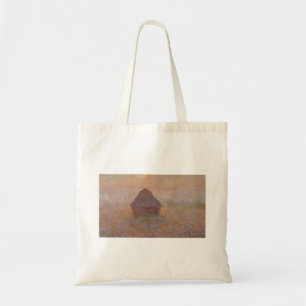 Claude Monet's Grainstack, Sun in the Mist (1891) Tote Bag