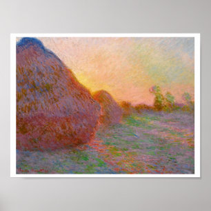 Claude Monet's Haystack Poster