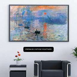Claude Monet&#39;s Impression, Beauty of  Rising Son Poster
