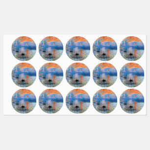 Claude Monet's Impression, Sunrise (1872) Labels