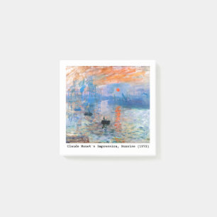 Claude Monet's Impression, Sunrise (1872) Post-it Notes