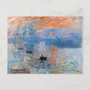 Claude Monet's Impression, Sunrise (1872 Postcard