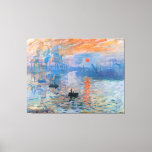 Claude Monet's Impression, Sunrise Canvas Print<br><div class="desc">Claude Monet's Impression,  Sunrise Canvas Print
Claude Monet's Impression,  Sunrise (1872)</div>