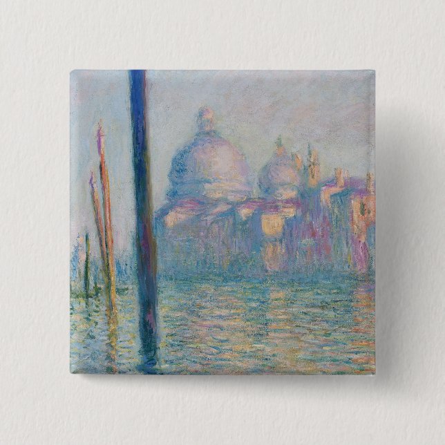 Claude Monet's Le Grand Canal Button (Front)