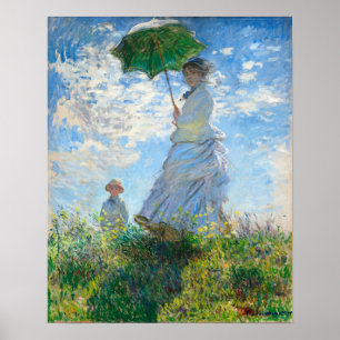 Claude Monet's Madame Monet and Her Son Poster