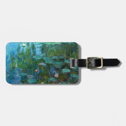 Claude Monets Nymphas Luggage Tag