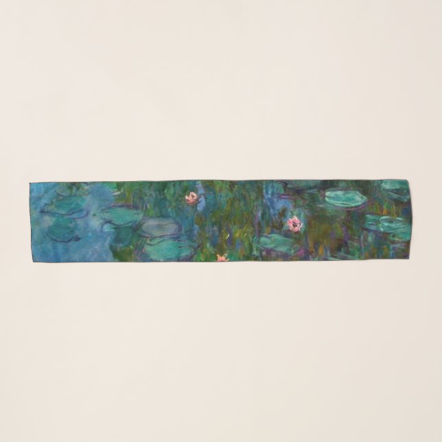 Claude Monet's Nymphéas Scarf (Front (Horizontal))