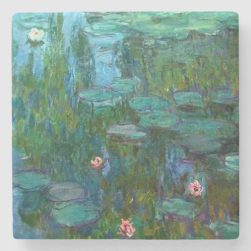Claude Monets Nymphas Stone Coaster