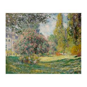Claude Monet's 'Parc Monceau'   High Quality Acrylic Print