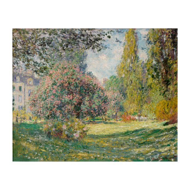 Claude Monet's 'Parc Monceau' | High Quality Acrylic Print (Front)