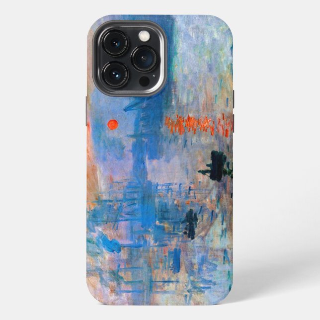 Claude Monet's Sunrise Iphone Case (Back)