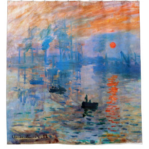 Claude Monet's Sunrise Shower Curtain