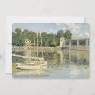 Claude Monet's The Argenteuil Bridge (1874) Invitation